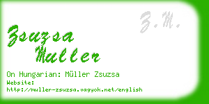 zsuzsa muller business card
