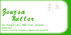zsuzsa muller business card